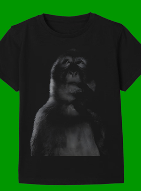 FUNNY MONKEY 90s VINTAGE  T-SHIRT FOR MEN 2026趣味大猩猩短袖