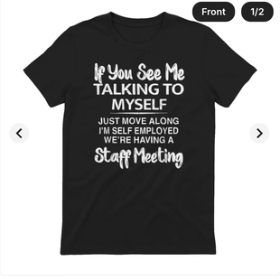 if you see me talking to myself funny t-shirt美式趣味短袖T恤