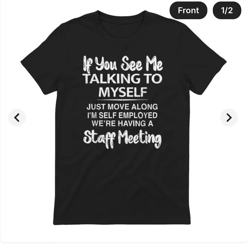 if you see me talking to myself funny t-shirt美式趣味短袖T恤