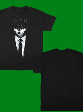 MR WOLF FUNNY T SHIRT趣味搞笑狼先生短袖T恤男2025新款宽松休闲