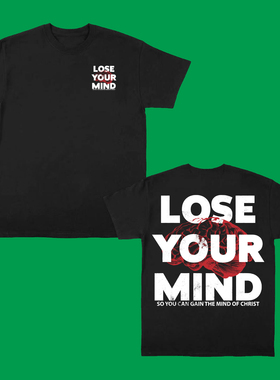 LOSE YOUR MIND T-SHIRT 美式潮牌休闲宽松百搭短袖T恤男女2025年