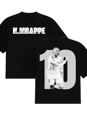 K MBAPPE T-SHIRT NUMBER10足球明星姆巴佩10号短袖T恤男休闲2026
