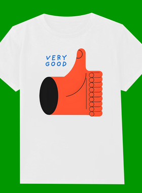 VERY GOOD FUNNY T-SHIRT很好非常棒趣味搞笑短袖T恤男2026夏宽松