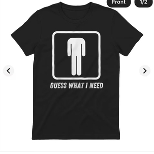 GUESS WHAT FUNNY 休闲趣味搞笑短袖 SHIRT NEED字母美式 T恤男