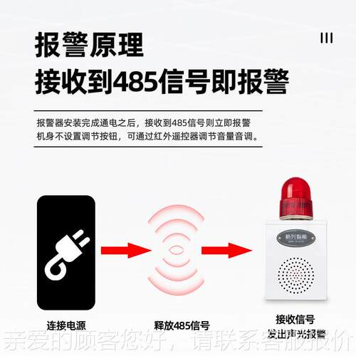 受控于RLS485通讯议语音声协光报警器B0X摄2像头监控HXA-B02XPC工