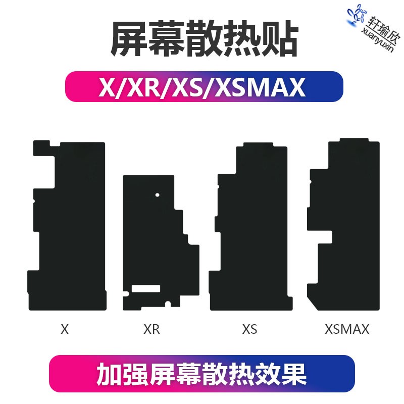 速发适用irh11x xp12o幕背光1pr屏14石墨xs散热贴纸8 max