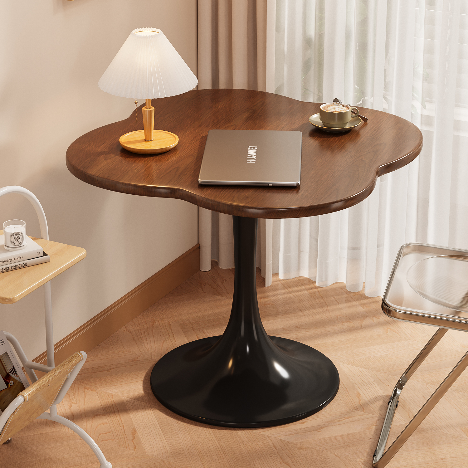 速发边几小圆桌子金厅简约家用床头小户型郁茶香客几休闲台