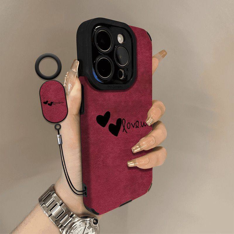新款贴皮适用苹果16PROMAX手机壳14/15全包X爱心英文翻毛皮手机壳,个性定制/设计服务/DIY,手机壳/保护套定制,淘宝优惠券,粉丝福利购,淘宝优惠卷