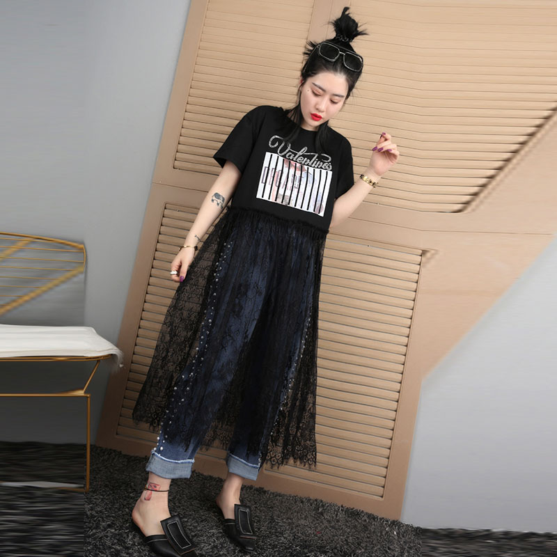 速发洋气大码女装胖mm裙春装2023新款胖妹妹遮肚子连衣裙子女春夏
