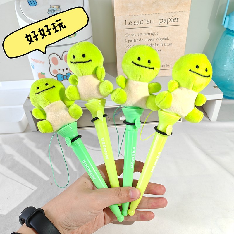 速发龟龟慢生小弹射笔活学生专用按颜式高压值圆珠笔可爱搞怪文具