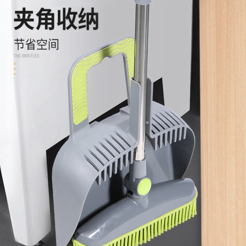 速发懒人装术扫把簸箕套魔帚用扫家刮水器不粘头发橡胶伸缩杆免洗