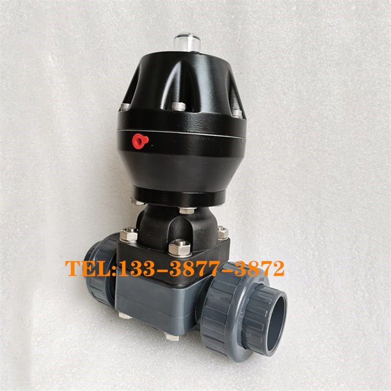速发G621X-6S 气动隔膜阀upvc隔膜阀 气动双由令隔膜阀 塑料气动