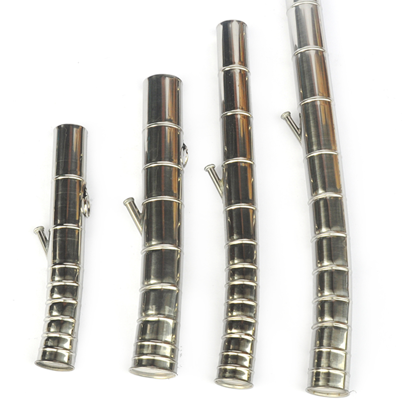 速发化州水烟筒具两用烟 水烟壶 锈不钢大号烟斗竹节款水烟斗