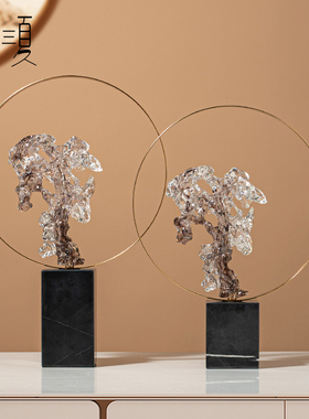 速发宋代美学工中式太湖间摆件样板石禅意茶室软装饰品客厅书房新