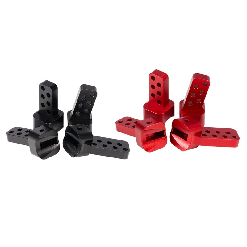 4pcs CNC铝合金后抗角拉杆增高座Axial SCX10 II 90046 AR44车桥