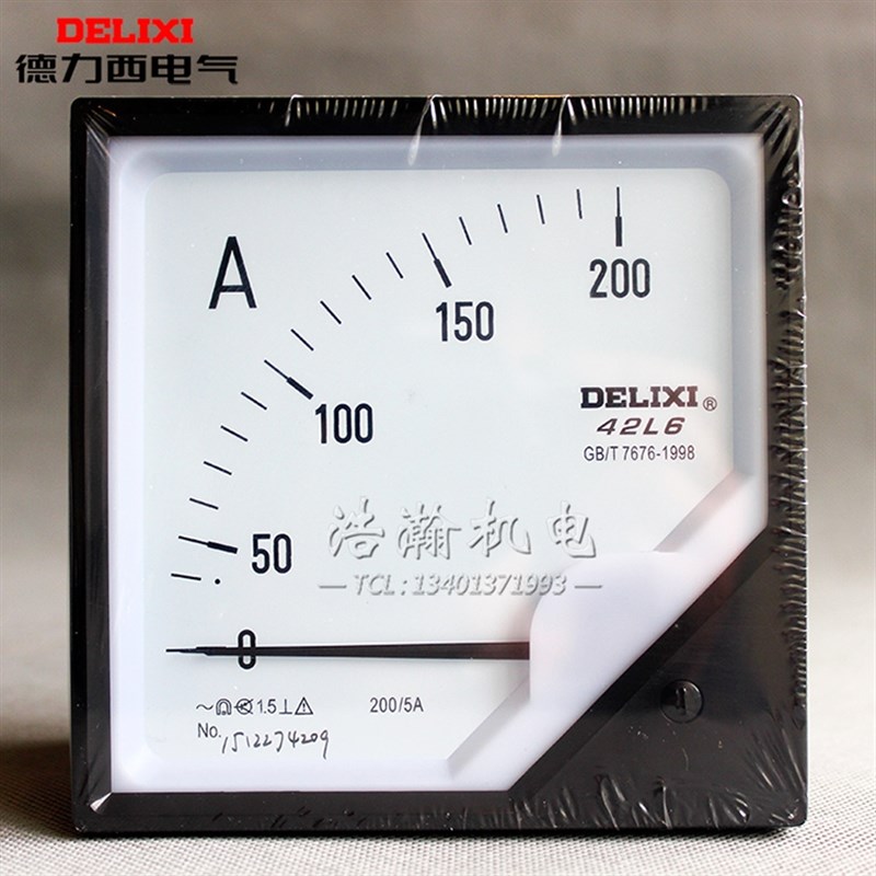 速发德力A42L6指交流电流表电压表50西75A200 400A800AA450V500V