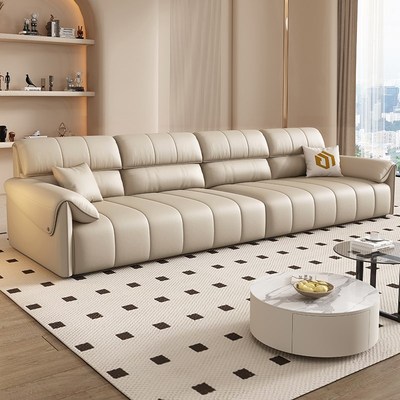 速发D意式极简沙厅组合简约直排大琴耳朵小户型客发钢象键