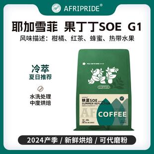 AF耶加雪菲果丁丁精品手冲冷萃咖啡豆新鲜中度烘焙单品SOE现磨粉