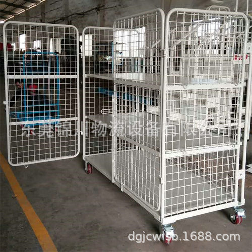 东莞锦川非标可折叠物流台车 仓储多层多规格移动平台车生产厂商