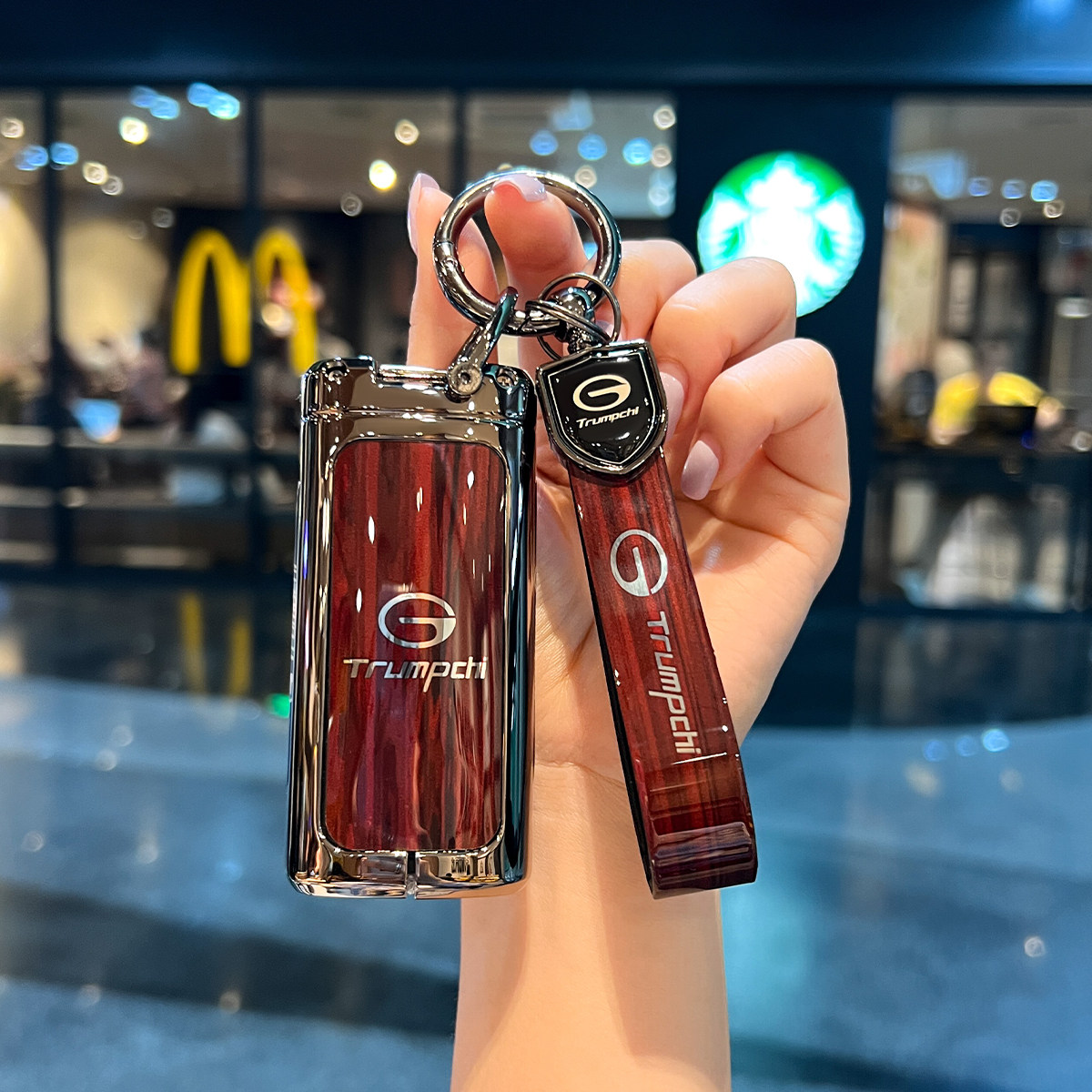 广汽传祺gs4钥匙套gs8男m8汽车m6pro用品gs5/3配件ga6改装gs7壳扣