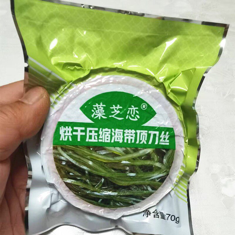 藻芝恋烘干压缩海带丝顶刀丝细丝图片