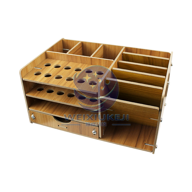 多功能手机维修工具木质螺丝刀收纳盒元件整理零件盒插盒桌面收纳