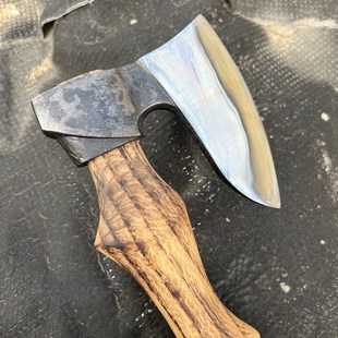 奇星宽口宽刃战斧全钢锻打斧头户外露营劈柴伐木战斧家用剁骨斧子