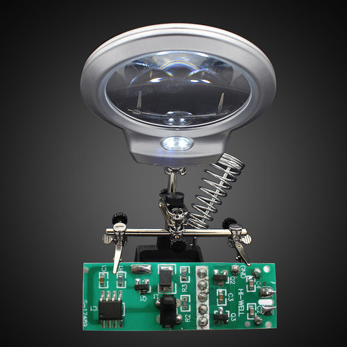 台灯式多功能焊接放大镜工作台 主板辅助夹具带烙铁架维修焊接台