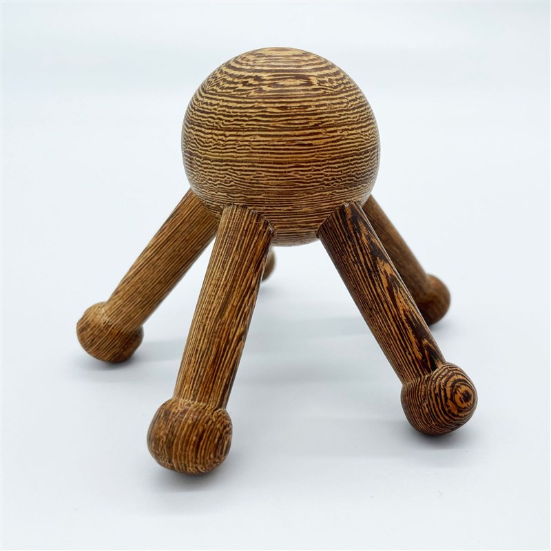 鸡翅木头部按球鸡翅木五爪手动按头皮腿部通用按梳按球