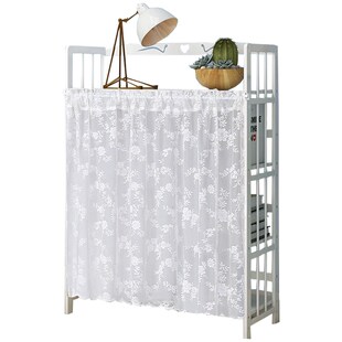 蕾丝衣柜帘子遮挡防尘门帘免打孔书柜架橱柜鞋柜杂货架储物柜帘布