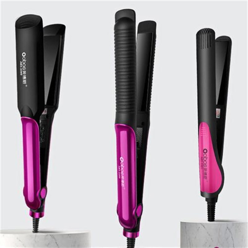 可调温卷直两用卷发棒直发器二合一懒人直板夹刘海内扣烫发工具
