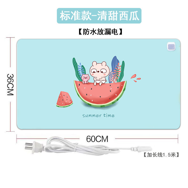 加热暖手桌垫鼠标垫超大发热垫耐脏办公室24v写字电脑桌面电热板