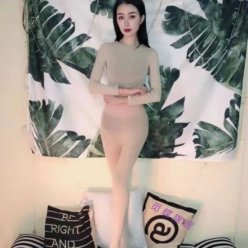 大码全身丝袜一体连体袜春夏紧身修身连体衣cos连身袜JJ开档