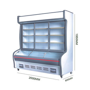 海力高点菜柜烧烤饭店上冷藏下冷冻菜品展示柜商用1.2m麻辣烫蔬菜