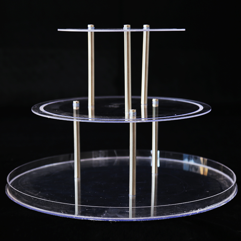 新款香槟塔婚庆道具三层圆形灯光款酒塔香槟杯塔婚礼酒店布置塔架