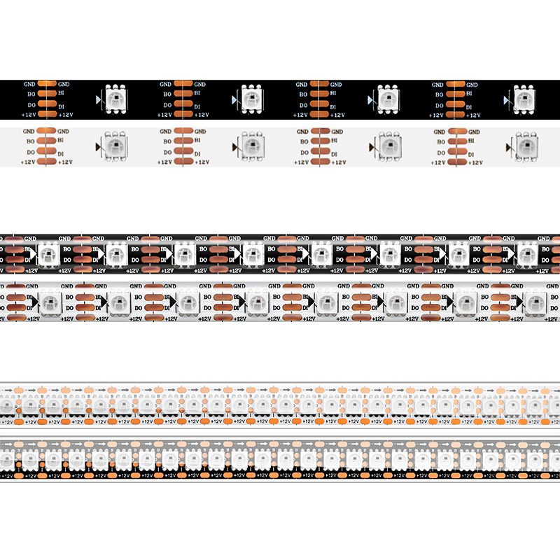 WS2815全彩LED灯带5050RGB单点单控断点续传幻彩跑马可编程12V