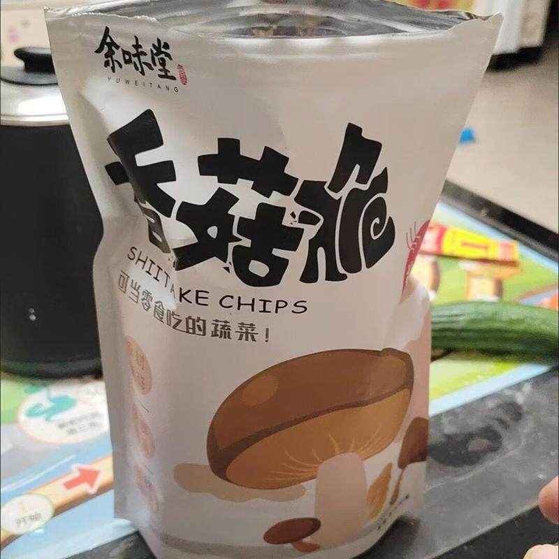 网红即食香菇脆片蘑菇干非油炸脱水蔬菜孕妇零食小吃500g/100g