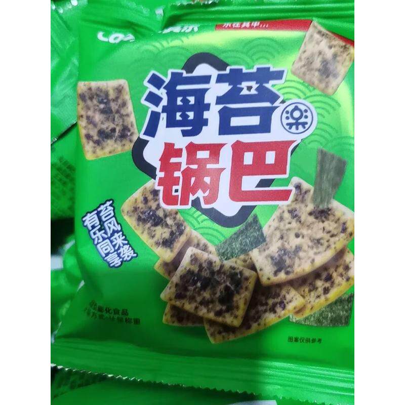 卡其乐海苔锅巴小包独立装休闲追剧食品童年解馋零食锅巴整箱