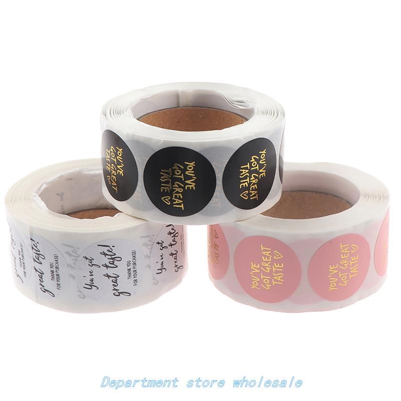 500PCS LabeL erS Cute CirCLe PaPer hank You SeaL LabeLS  Yo