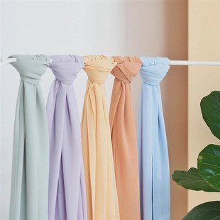 chiffon long scarf new54color Shawl color headscarf solid