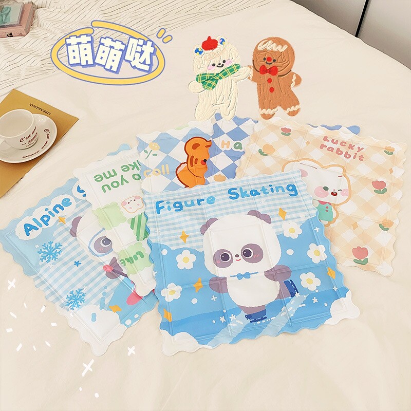 学生椅子冰垫卡通电脑降温免注水久坐办公室汽车透气坐垫冰枕夏季