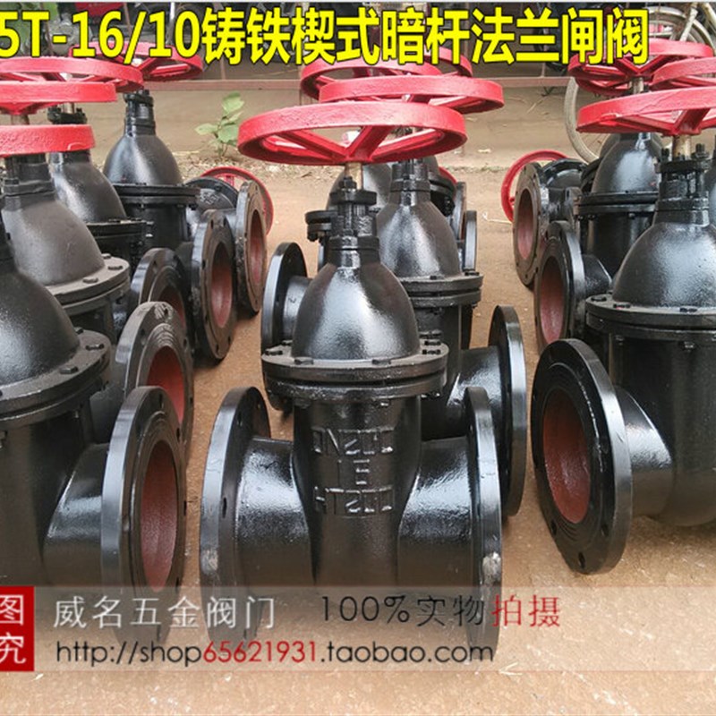 好货Z45T-10/16铸铁楔式暗杆法兰闸阀 暗杠法兰闸阀DN80