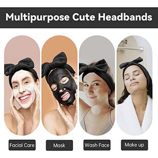 Headband for Skincare Black Head Bow Spa Face Ondder Washing