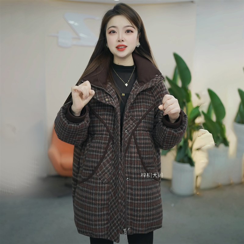 好货九江女士羽绒服冬季2025新款今年流行爆款加厚保暖棉袄外套中