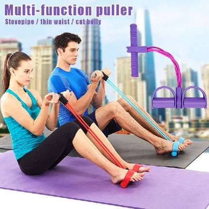 Fitness Sit-up Exercise Equipment Band Elastic Pull Rope