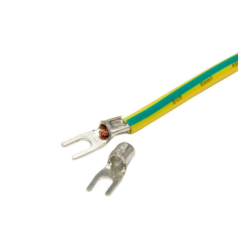 天旭冷压接线端子U型裸端子SNB1.25-3紫铜镀锡叉形线耳0.5-1.5MM