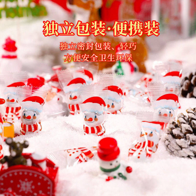 雪人圣诞节夹心巧克力批发网红儿童零食糖果大礼包新年圣诞礼物