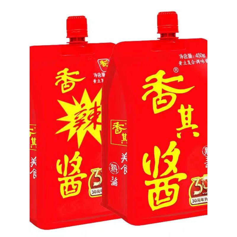 香其酱450g东北大豆酱黄豆酱家用即食蘸香辣酱拌面酱下饭酱料图片