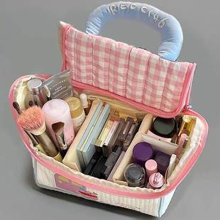 化妆品收纳包可爱少女手提大容量出门方便携带化妆包洗漱收纳包