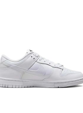 Nike耐克dunkLow夏季经典女款纯白色板鞋 FD8683-100经典款  gx仓